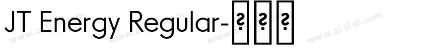 JT Energy Regular字体转换